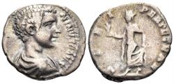 Ancient Coins - Caracalla, as Caesar. 198-217 AD. AR Denarius (3.01g, 17mm). Rome mint. Struck 196-8 AD. RIC 5