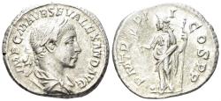 Ancient Coins - Severus Alexander. 222–235 AD. AR Denarius (2.70g, 19mm). Rome mint. Struck 223 AD. RIC 27