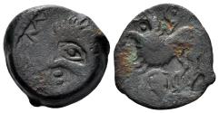 Ancient Coins - Celtic Gallia Belgica. Remi. Circa 60-25 BC. AE Unit (5.22 gm, 17mm). Cf. BMC Celtic 71