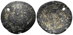 Ancient Coins - Constantinus X Ducas. 1059-1067 AD. AV Fourrée Histamenon (3.62 gm, 27mm). Copying Constantinople mint. Struck circa 1062-1065. DOC 1