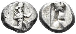 Ancient Coins - Achaemenid Empire. Time of Darios I-Xerxes II. Circa 485-420 BC. AR Siglos (5.50g, 17mm). Carradice Type IIIb, Group A/B (pl. XII, 16-19)