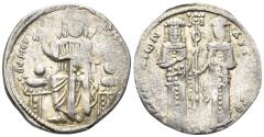 Ancient Coins - Andronicus II Palaeologus, with Michael IX. 1282-1328. AR Basilikon (2.15g, 20.5mm). Constantinople mint. Struck 1304-20 (or later). SB 2402