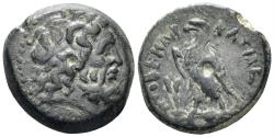 Ancient Coins - Ptolemaic Kingdom. Ptolemy III. 246-222 BC. AE 18mm (4.02g). Paphos (Cyprus) mint. Svoronos 843