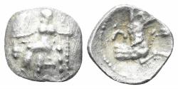 Ancient Coins - Lykaonia, Laranda. Circa 324-323 BC. AR Obol (0.41g, 11mm). Göktürk 82