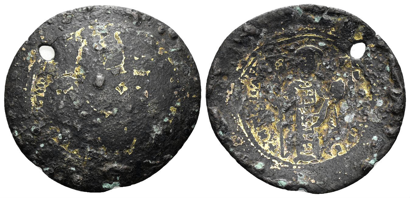 Constantinus X Ducas. 1059-1067 AD. AV Fourrée Histamenon (3.62 gm