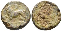 Ancient Coins - Sikyonia, Sikyon. Circa 335-330 BC. ‘AE Stater’ (15.31g, 24mm). Cf. BCD Peloponnesos 218