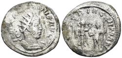 Ancient Coins - Gallienus. 253-268 AD. BI Antoninianus (3.45g, 22mm). Antioch mint. Struck 256/7 AD. RIC 452
