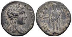 Ancient Coins - Phrygia, Amorion. Time of the Severans. Circa 193-217 AD. AE Assarion (3.83g, 19mm). SNG von Aulock 8318