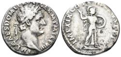 Ancient Coins - Domitian. 81-96 AD. AR Denarius (3.25g, 18mm). Rome mint. Struck 88/9 AD. RIC 137
