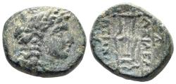 Ancient Coins - Seleukid Kingdom. Antiochos II Theos. 261-246 BC. AE 12.5mm (2.02g). Sardeis mint. SC 528.8