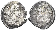 Ancient Coins - Arcadius. 383-408 AD. AR Siliqua (1.27g, 17mm). Mediolanum mint. Struck 388-93 AD. RIC 32b