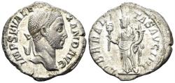 Ancient Coins - Severus Alexander. 222-235 AD. AR Denarius (2.53g, 18mm). Rome mint. Struck 229 AD. RIC 250