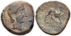 Ancient Coins - Spain, Castulo. Circa 50 BC. AE 27mm (11.44g). ACIP 2143