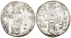 Ancient Coins - John II, emperor of Trebizond, 1280-1297. AR Asper (2.99g, 22mm). Retowski 24; SB 2609
