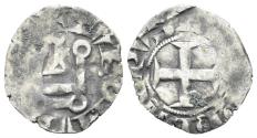 World Coins - France, Royal. Philippe VI de Valois (of Valois). 1328-1350. AR Denier (0.89g, 18mm). Tours mint. Duplessy 278