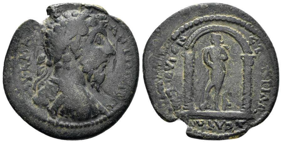 Ancient Coins - Lydia, Philadelphia. Marcus Aurelius. 161-180 AD. AE 30mm (10.35 gm). Eugenetor, magistrate. RPC IV online 1371