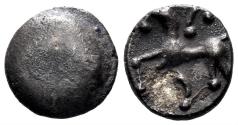 Ancient Coins - Celtic Central Europe. Boii. 2nd century BC. AR 9mm (0.61g). Roseldorf II Type. Dembski 757