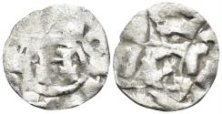 World Coins - Italian States. Republic of Lucca. Henry II, Emperor and King of Italy. 1004-1024. BI Denaro (0.72g, 15.5mm). Biaggi 1056
