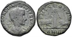 Ancient Coins - Moesia Superior, Viminacium. Gordian III. 238-244 AD. AE 29mm (19.29g). Dated CY 4 (242/3 AD). RPC VII 25