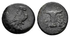 Ancient Coins - Aiolis, Kyme. 4th-3rd century BC. AE 11mm (0.82 gm). SNG von Aulock 1625