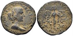 Ancient Coins - Judaea, Neapolis. Faustina Junior. Augusta, 147-175 AD. AE 22mm (5.58g). Dated CY 90 (161/2 AD). RPC IV.3 6349 (temporary)