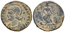 Ancient Coins - City Commemorative. 330-354 AD. AE Follis (3.12g, 17mm). Antioch mint. Struck 330-5 AD. RIC 92