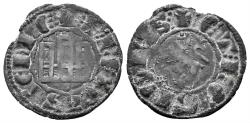 World Coins - Spain, Castille and Leon. Alfonso X. 1252-1284. AR Pepion (0.82g, 19mm). Toledo mint. FAB 255