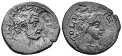 Ancient Coins - Kilikia, Ninika-Klaudiopolis. Maximinus I. 235-238 AD. AE 25mm (8.75 gm). SNG France 795 (same obv. die); SNG Levante 624 (same obv. die); for countermarks: Howgego 669 & 451