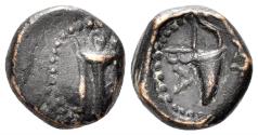 Ancient Coins - Seleukid Kingdom. Antiochos I Soter. 281-261 BC. AE 14mm (3.54 gm). Uncertain mint. SC 373