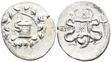 Ancient Coins - Ionia, Ephesos. 180-67 BC. AR Cistophoric Tetradrachm (12.70g, 31mm). Dated CY 4 (131/0 BC). Kleiner & Noe Series 43b