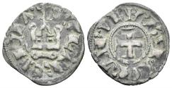 World Coins - Crusaders, Principality of Achaea. Philip of Taranto. 1294-1313. BI Denier Tournois (0.87g, 19mm). Chiarenza mint. Metcalf, Crusades 983