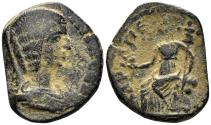 Ancient Coins - Arabia Petraea, Petra. Julia Domna, Augusta. 193-217 AD. AE 23mm (7.14g). Spijkerman 37; Rosenberger 24