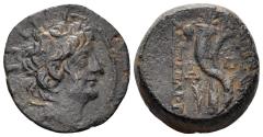 Ancient Coins - Seleukid Kingdom. Alexander II Zabinas. 128-122 BC. AE 20mm (7.96 gm). Antioch ad Orontem mint. Houghton SC 2237