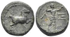 Ancient Coins - Pamphylia. Aspendos. Circa 2nd-1st century BC. AE 14mm (4.83g). SNG BN 148