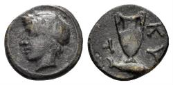 Ancient Coins - Mysia, Kyzikos. Circa 350-300 BC. AE 10.5mm (0.80 gm). SNG Copenhagen 57
