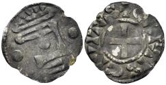 World Coins - France. Provincial. Blois (comté). Time of Thibaut III. Circa 1037-1089/90. AR Denier (1.10g, 20mm). Duplessy 578