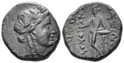 Ancient Coins - Seleukid Kingdom. Antiochos III Megas. Circa 223-187 BC. AE 16mm (3.75g). Sardeis mint. SC 983