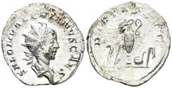 Ancient Coins - Saloninus, as Caesar. 258-260 AD. AR Antoninianus (2.57g, 22mm). Colonia Agrippinensis mint. Struck 256 AD. RIC 9