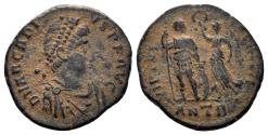 Ancient Coins - Arcadius. 383-408 AD. AE3 (2.31g, 17.5mm). Antioch mint. Struck 395-401 AD. RIC 70