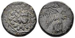 Ancient Coins - Paphlagonia, Sinope. Time of Mithradates VI. Circa 90-85 BC. AE 20mm (8.75g). SNG BN 583-4