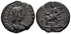 Ancient Coins - Bosporus Kingdom. Rhescuporis II. 211/2-226/7 AD. AE 'Denarius' (9.21 gm, 24mm). Circa 218-226 AD. MacDonald 572/1