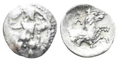 Ancient Coins - Lykaonia, Laranda. Circa 324-323 BC. AR Obol (0.53g, 11mm). SNG Levante 225