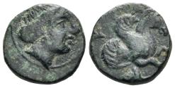 Ancient Coins - Mysia, Lampsakos. 4th-3rd centuries BC. AE 11mm (1.18g). SNG BN 1225