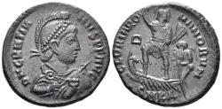 Ancient Coins - Gratian. 375-383 AD. AE2 (6.01g, 24mm). Cyzicus mint. Struck 378-83 AD. RIC 14a