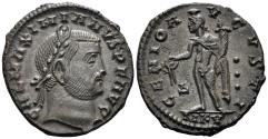 Ancient Coins - Galerius. 305-311 AD. AE Follis (5.93g, 24mm). Cyzicus mint. Struck 311 AD. RIC 65
