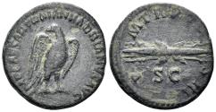Ancient Coins - Hadrian. 117-138 AD. AE Quadrans (2.44g, 18mm). Rome mint. Struck 119 AD. RIC 625