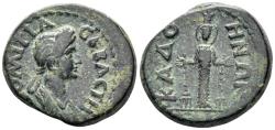 Ancient Coins - Phrygia, Kadoi. Domitia, Augusta. 82-96 AD. AE 21mm (6.80g). RPC II 1361