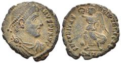 Ancient Coins - Valentinian I. 364-375 AD. AE3 (2.00g, 16mm). Antioch mint. Struck 364-7 AD. RIC 12A
