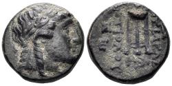 Ancient Coins - Seleukid Kingdom. Antiochos II Theos. 261-246 BC. AE 17mm (4.60g). Sardeis mint. SC 525.1b