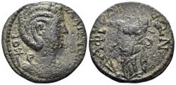 Ancient Coins - Karia, Aphrodisias. Salonina, Augusta, 254-268 AD. AE 20mm (4.96g). McDonald Type 233